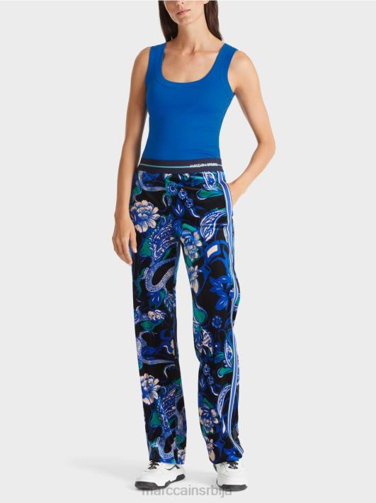 памучна ребра без рукава Marc Cain D6881243 светло краљевско плаво одећу