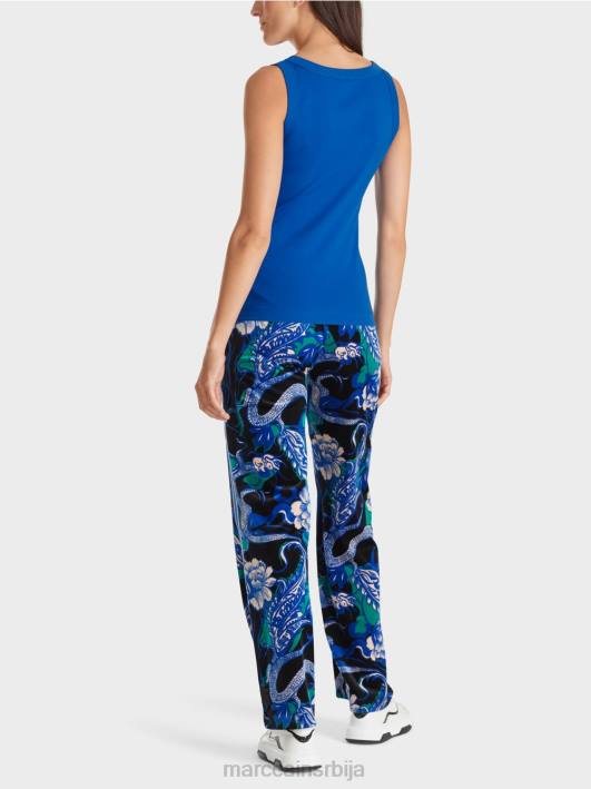 памучна ребра без рукава Marc Cain D6881243 светло краљевско плаво одећу