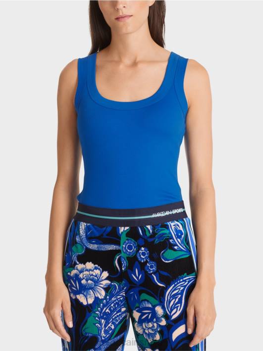 памучна ребра без рукава Marc Cain D6881243 светло краљевско плаво одећу