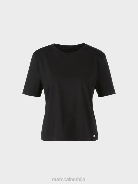 мајица кутијастог кроја Marc Cain D6881247 црн одећу