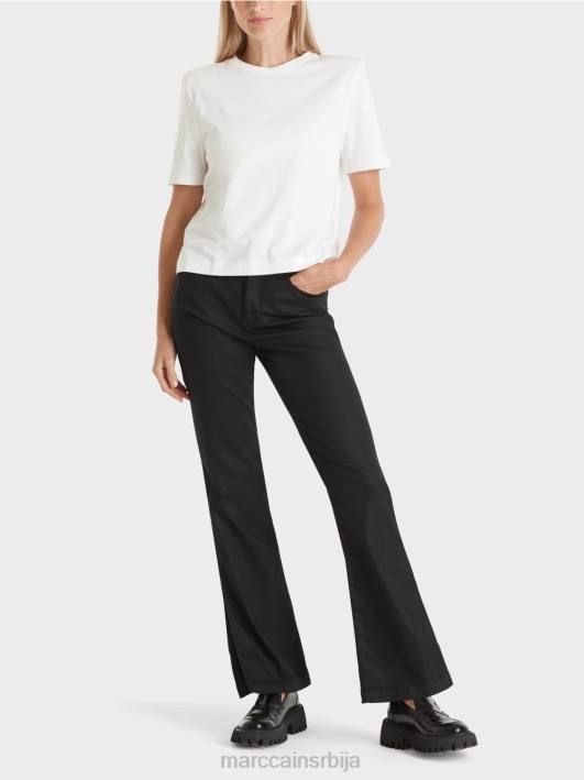 мајица кутијастог кроја Marc Cain D6881250 бео одећу