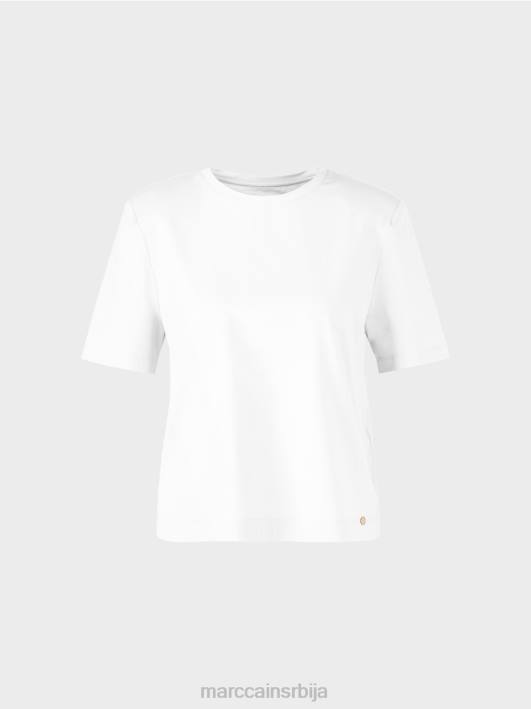 мајица кутијастог кроја Marc Cain D6881250 бео одећу