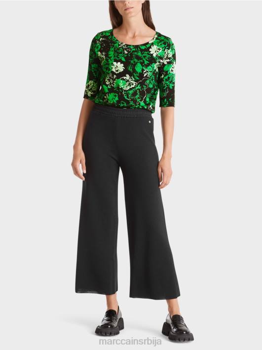 растезљива памучна кошуља Marc Cain D6881254 тамно зелена јабука одећу