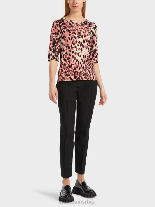 памучна ребраста кошуља са лео дизајном Marc Cain D6881256 цампари одећу