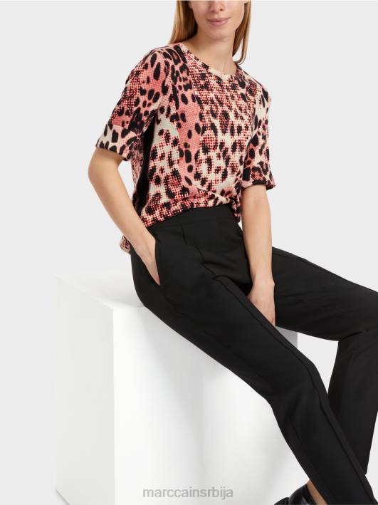 памучна ребраста кошуља са лео дизајном Marc Cain D6881256 цампари одећу