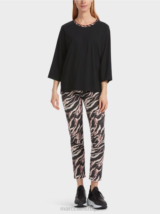 широка кошуља "премислимо заједно". Marc Cain D6881258 црн одећу