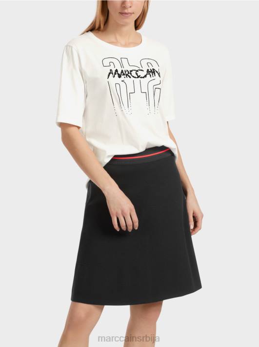 мајица са апликацијом Marc Cain D6881265 прљаво бело одећу