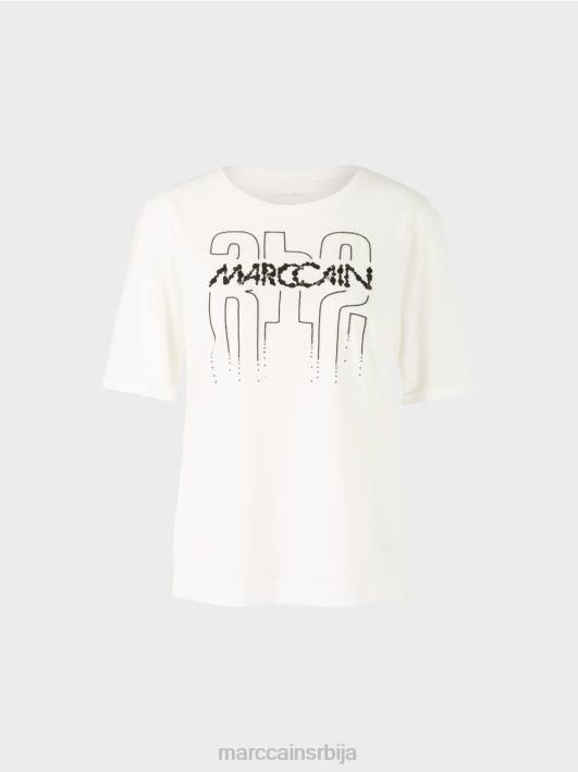 мајица са апликацијом Marc Cain D6881265 прљаво бело одећу