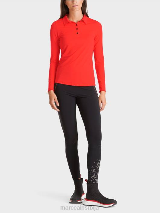 поло мајица у ребрастом дресу Marc Cain D6881271 цампари одећу