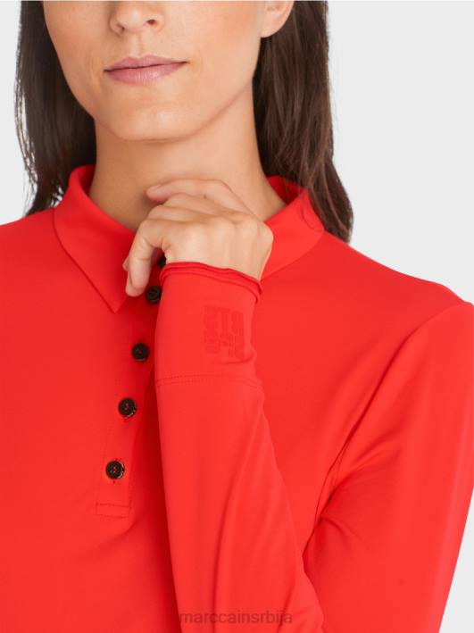 поло мајица у ребрастом дресу Marc Cain D6881271 цампари одећу