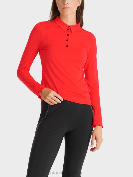 поло мајица у ребрастом дресу Marc Cain D6881271 цампари одећу