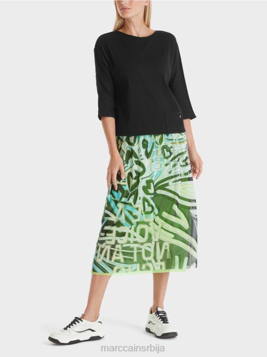 горњи део са деколтеом Marc Cain D6881272 црн одећу