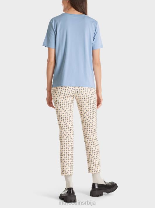 мајица са широким округлим изрезом Marc Cain D6881274 тамно летње небо одећу
