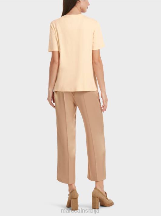мајица са шљокицама Marc Cain D6881276 тамна крема одећу