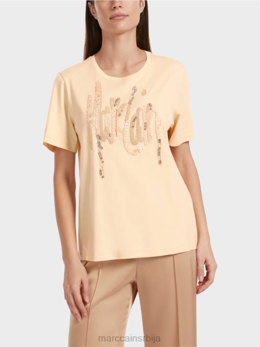 мајица са шљокицама Marc Cain D6881276 тамна крема одећу