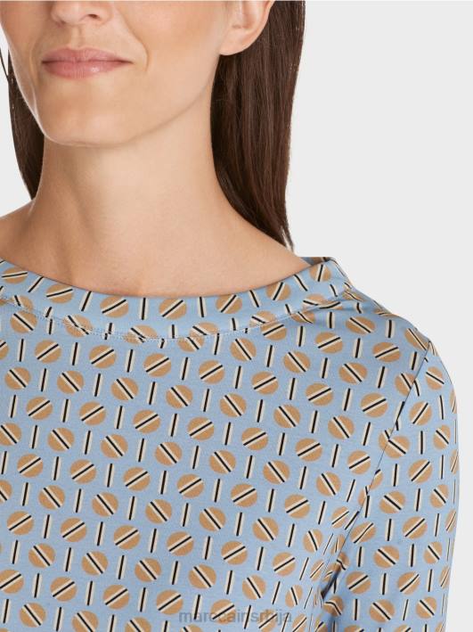 мајица са графичким дизајном Marc Cain D6881281 тамно летње небо одећу