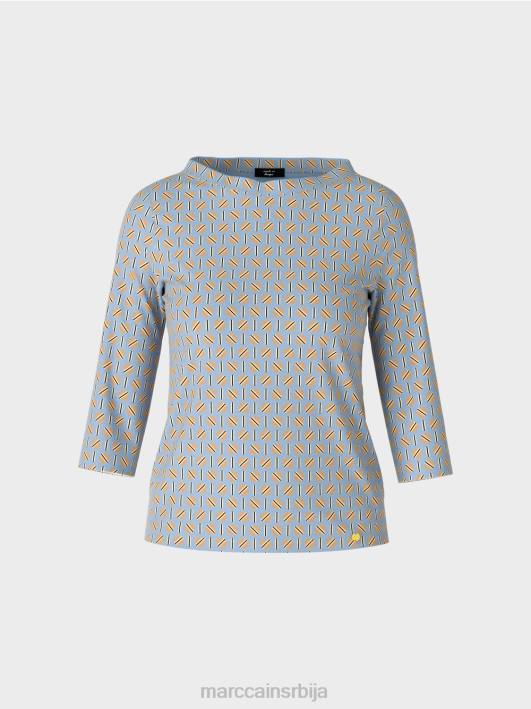 мајица са графичким дизајном Marc Cain D6881281 тамно летње небо одећу