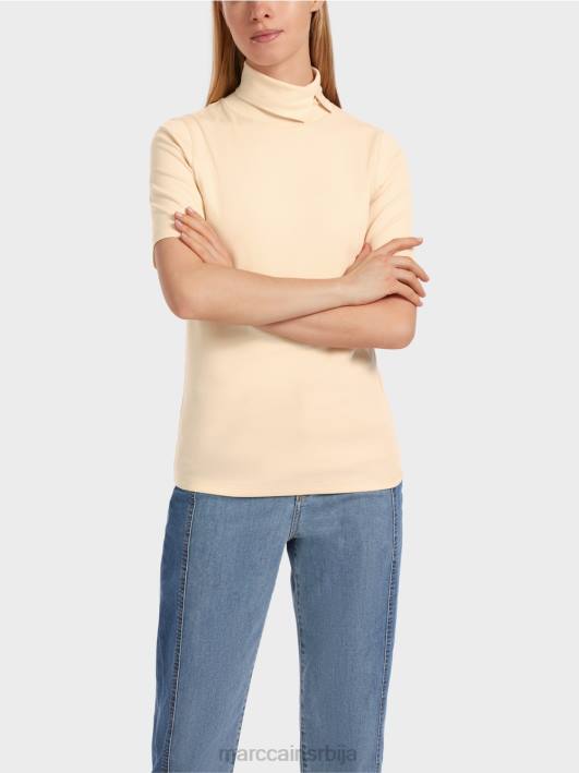мајица са рол изрезом Marc Cain D6881282 тамна крема одећу