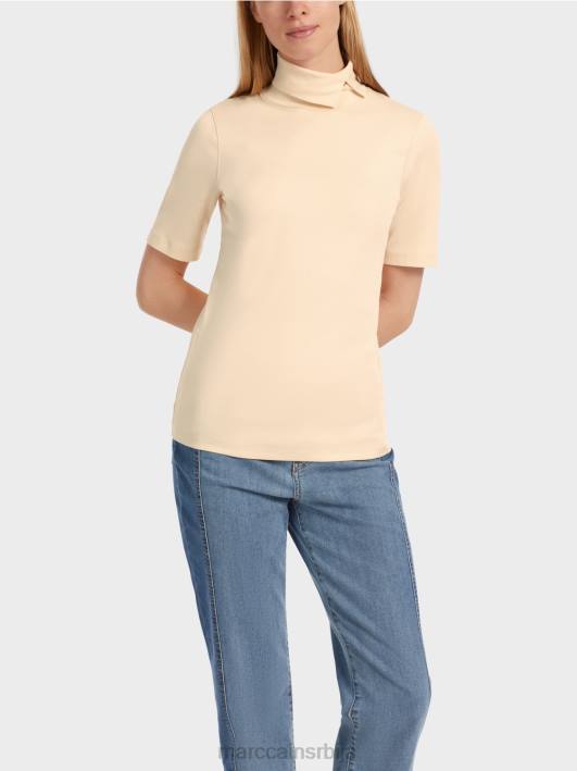 мајица са рол изрезом Marc Cain D6881282 тамна крема одећу