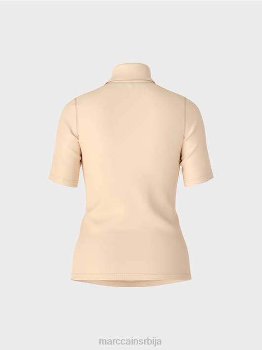 мајица са рол изрезом Marc Cain D6881282 тамна крема одећу
