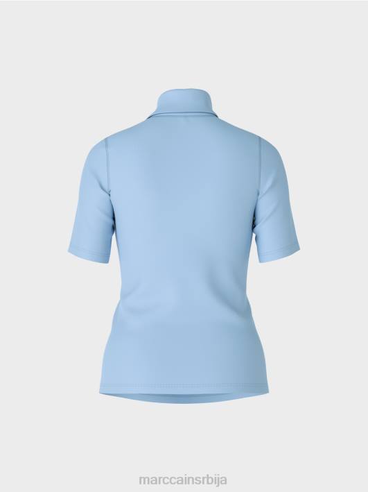 мајица са рол изрезом Marc Cain D6881283 тамно летње небо одећу