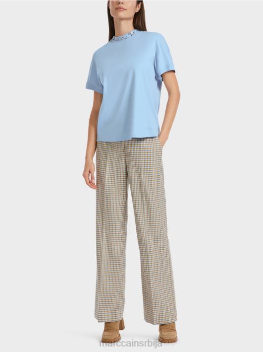 мајица са крагном од перли Marc Cain D6881284 тамно летње небо одећу