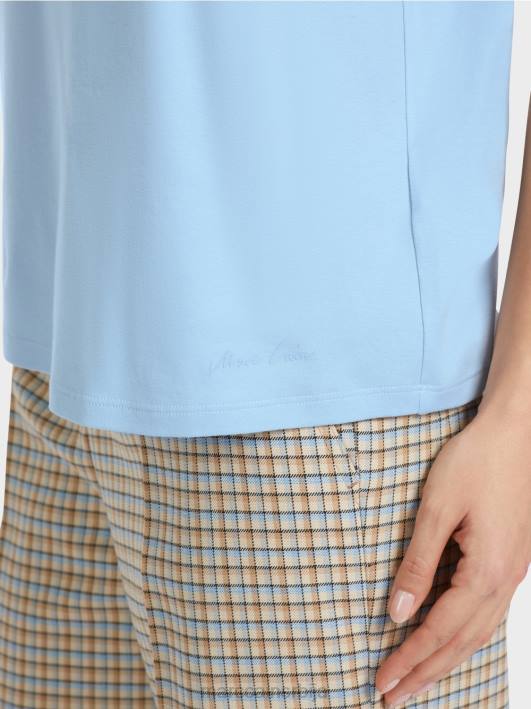 мајица са крагном од перли Marc Cain D6881284 тамно летње небо одећу