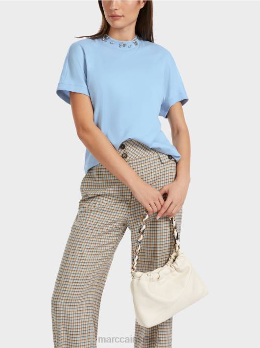 мајица са крагном од перли Marc Cain D6881284 тамно летње небо одећу