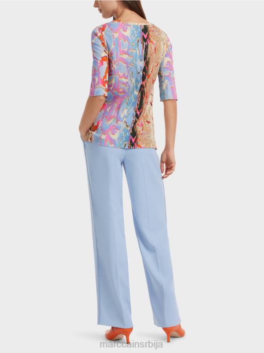 шарена штампана мајица Marc Cain D6881286 тамно летње небо одећу