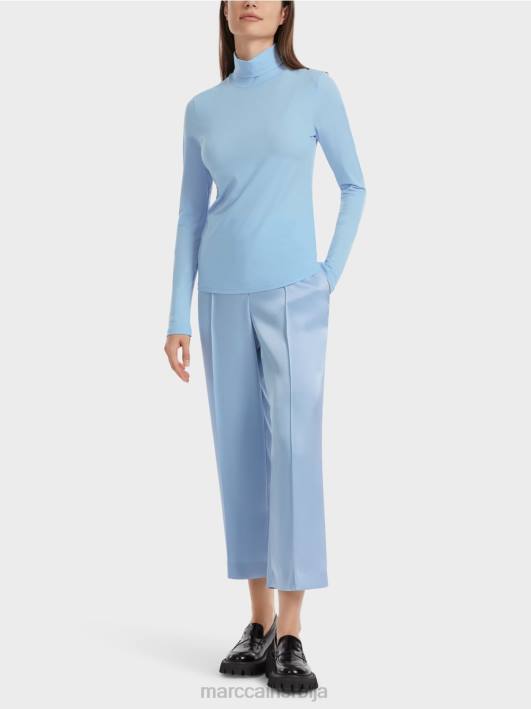 мајица са рол изрезом Marc Cain D6881288 тамно летње небо одећу