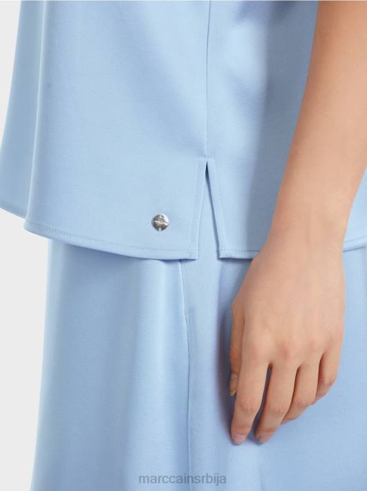 врх са витким ланцем Marc Cain D6881289 тамно летње небо одећу