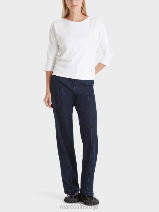 горњи део са деколтеом Marc Cain D6881293 бео одећу