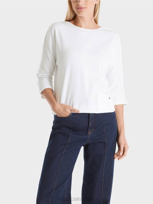 горњи део са деколтеом Marc Cain D6881293 бео одећу