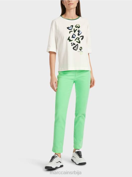 мајица "размислимо заједно". Marc Cain D6881294 прљаво бело одећу