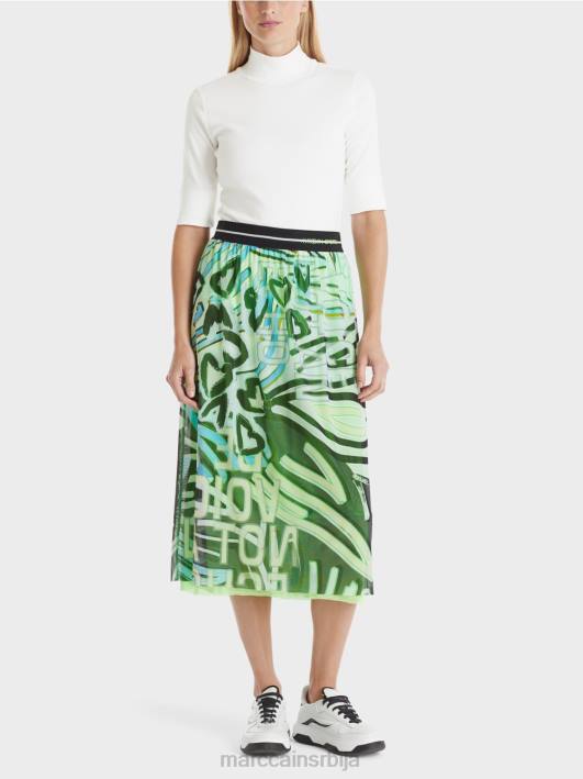 кошуља са стојећом крагном и -рукавима Marc Cain D6881296 прљаво бело одећу