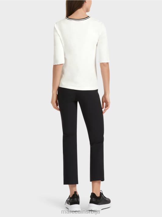 мајица са животињским мотивом Marc Cain D6881302 прљаво бело одећу