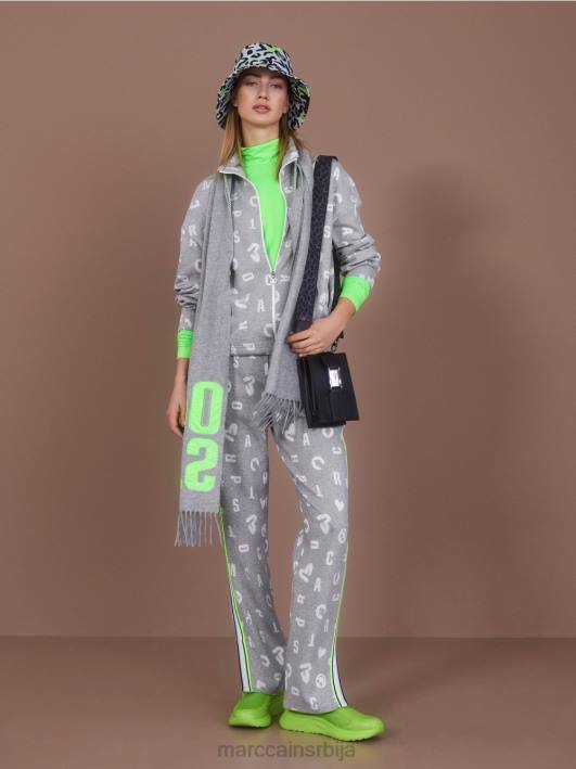 кошуља дугих рукава која грли тело Marc Cain D6881309 светло шокантно зелено одећу