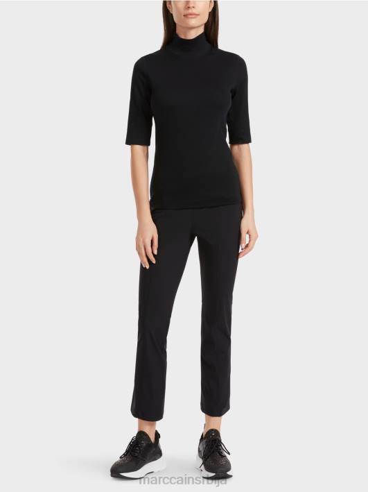 кошуља са стојећом крагном и -рукавима Marc Cain D6881311 црн одећу