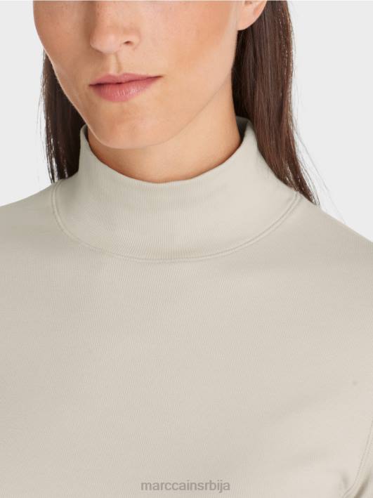 кошуља са стојећом крагном и -рукавима Marc Cain D6881312 мека месечева стена одећу