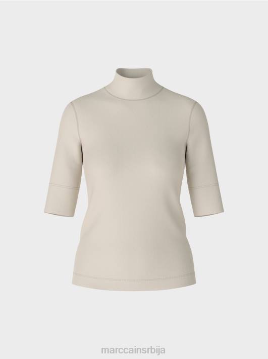 кошуља са стојећом крагном и -рукавима Marc Cain D6881312 мека месечева стена одећу