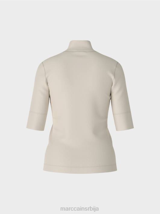 кошуља са стојећом крагном и -рукавима Marc Cain D6881312 мека месечева стена одећу