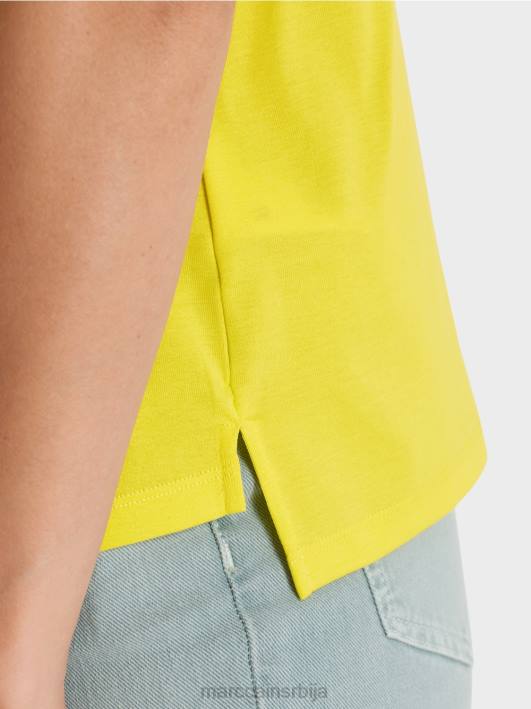 мајица са широким округлим изрезом Marc Cain D6881313 меки лимун одећу