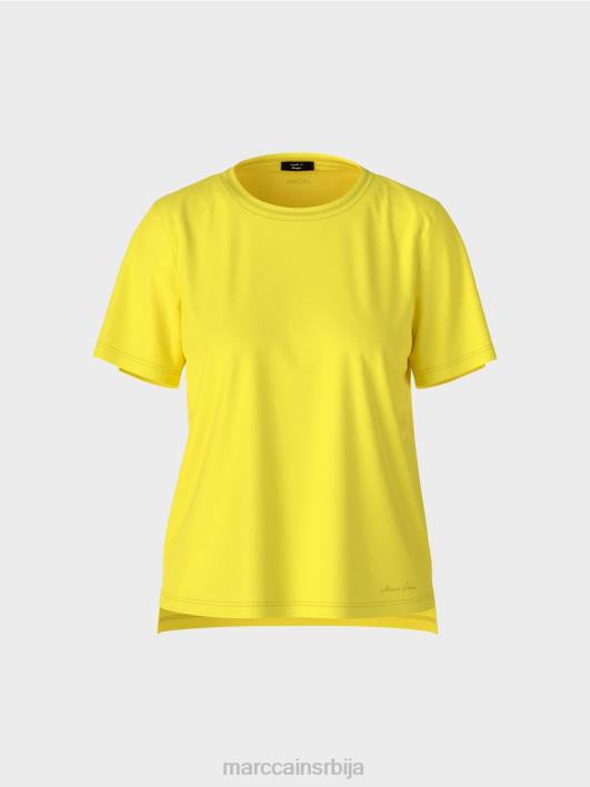 мајица са широким округлим изрезом Marc Cain D6881313 меки лимун одећу