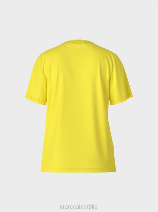 мајица са широким округлим изрезом Marc Cain D6881313 меки лимун одећу