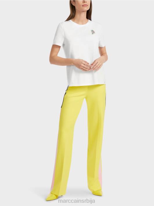 мајица са апликацијом птица Marc Cain D6881317 бео одећу