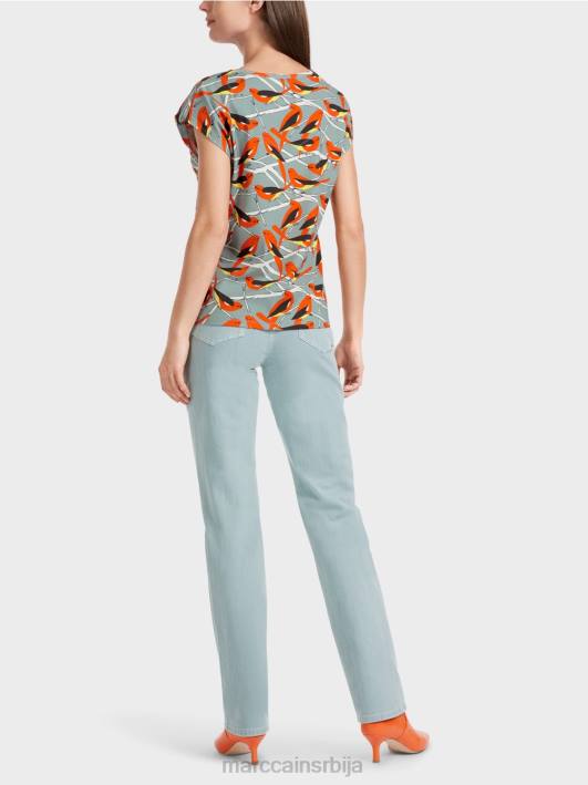 мајица са дизајном птица без рукава Marc Cain D6881318 тамно небо плаво одећу