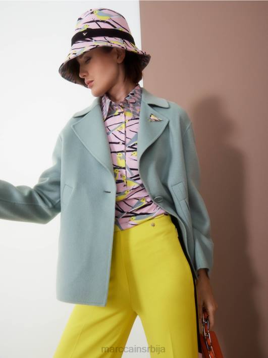 поло мајица дизајна птица Marc Cain D6881320 меки пудер розе одећу