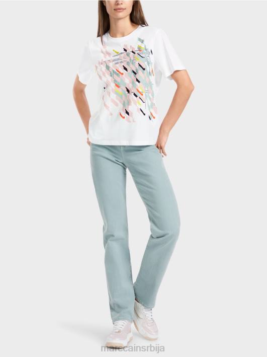 мајица "размислимо заједно". Marc Cain D6881321 бео одећу