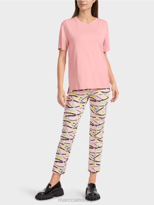 мајица са широким округлим изрезом Marc Cain D6881322 меки пудер розе одећу