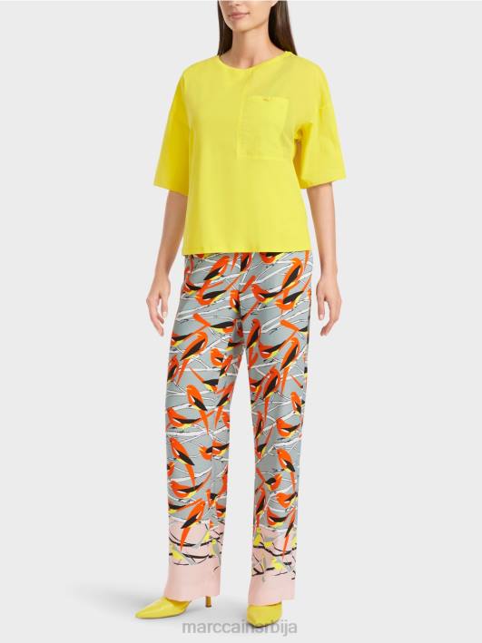 штампана мајица Marc Cain D6881323 меки лимун одећу
